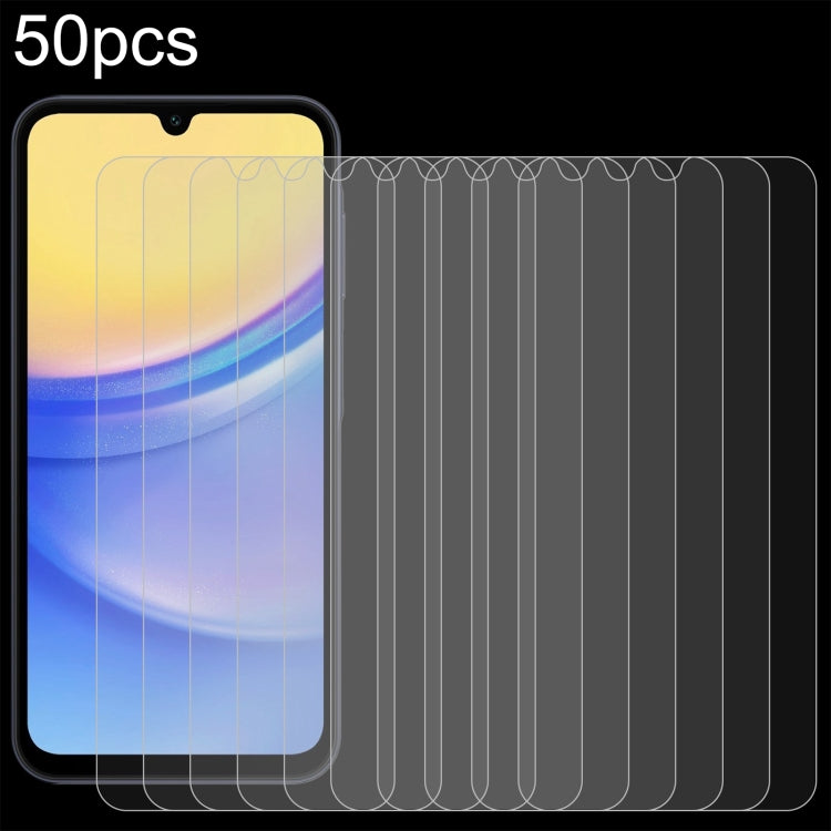 50個一賣 0.26mm 9H 2.5D 半屏鋼化玻璃保護膜, For Samsung Galaxy M06 5G, For Samsung Galaxy F06 5G, For Samsung Galaxy A06 5G, For Samsung Galaxy A35 / M35 / A36, For Samsung Galaxy A05s / M14 4G, For Samsung Galaxy F14 4G, For Samsung Galaxy S24 FE 5G              ...
