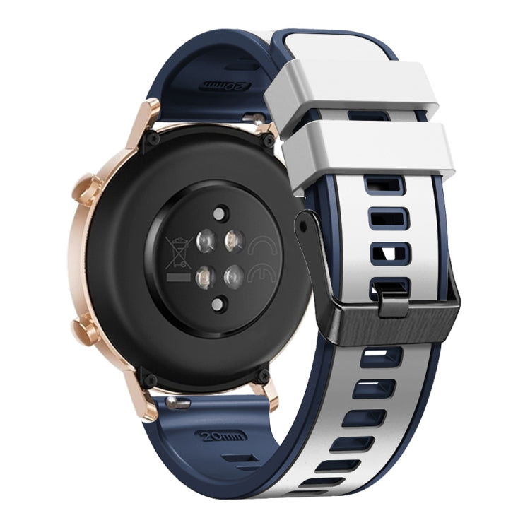 18mm 平紋雙色硅膠錶帶