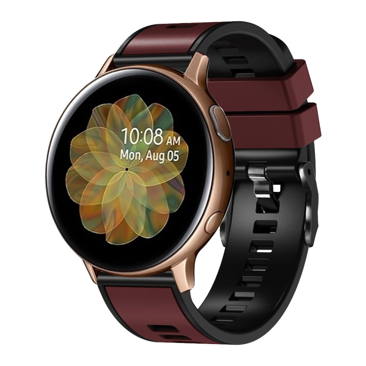 18mm 平紋雙色硅膠錶帶