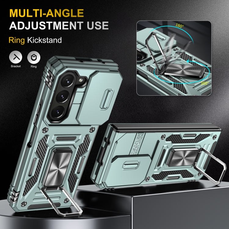 客將盔甲PC+TPU鏡頭滑蓋手機殼