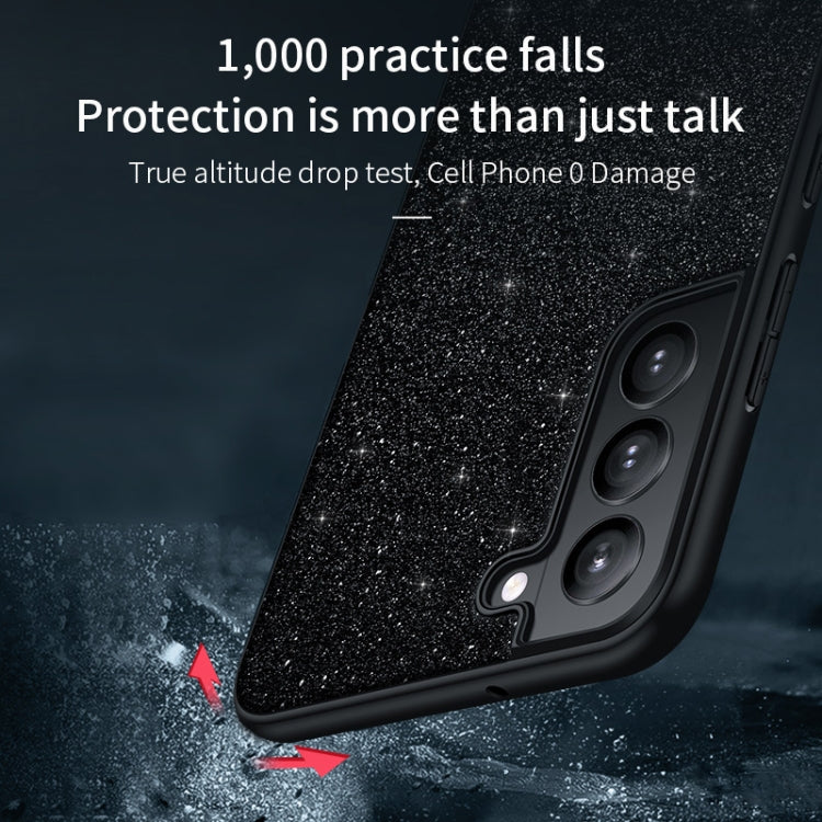 蘇拉達 名媛系列 TPU+手工貼皮閃粉手機殼