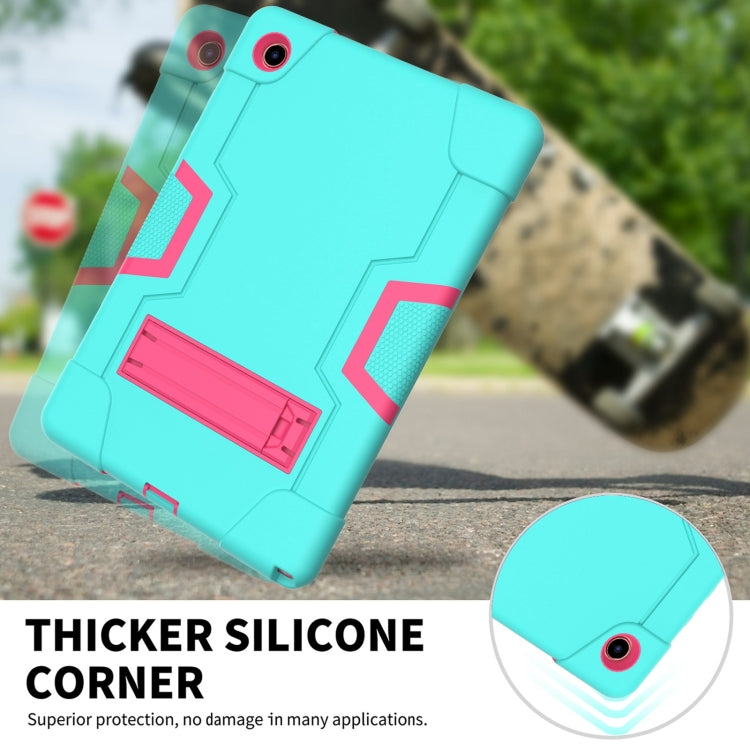 撞色機器人B款防摔硅膠PC保護殼 帶支架