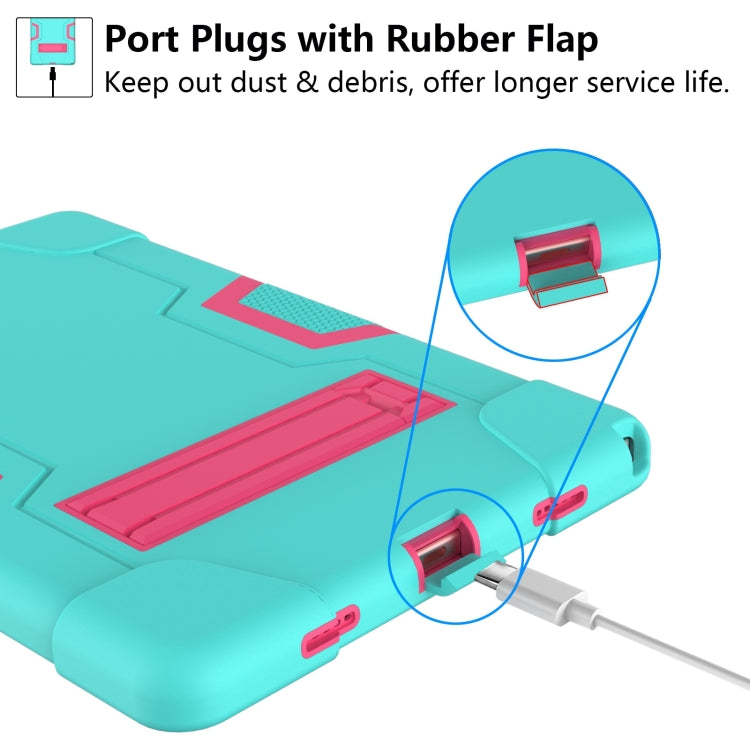 撞色機器人B款防摔硅膠PC保護殼 帶支架