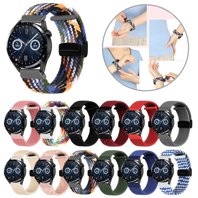 20mm 磁吸摺疊扣編織錶帶