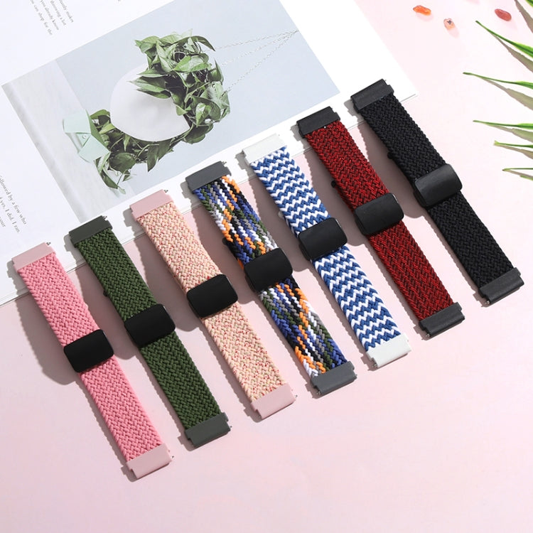20mm 磁吸摺疊扣編織錶帶
