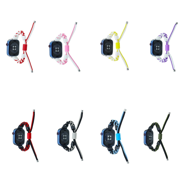 硅膠豆編織繩尼龍錶帶