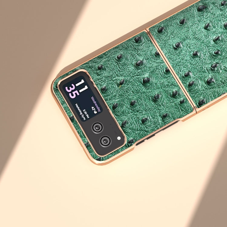 納米電鍍真皮鴕鳥紋手機殼