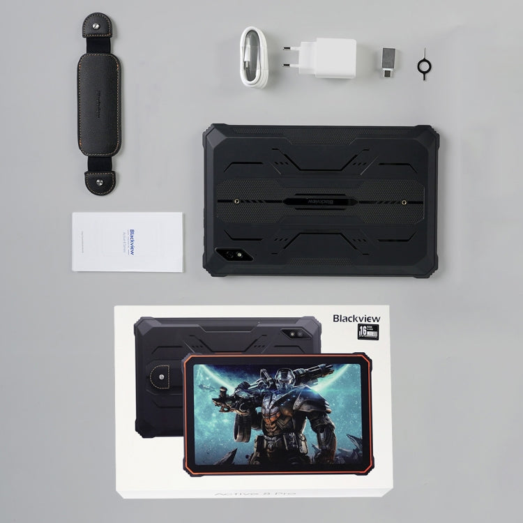 Blackview Active 8 Pro 10.36英寸4G三防平板 8GB+256GB 安卓14 MT6789八核 支持雙卡 全球版本自帶Google Play，歐規