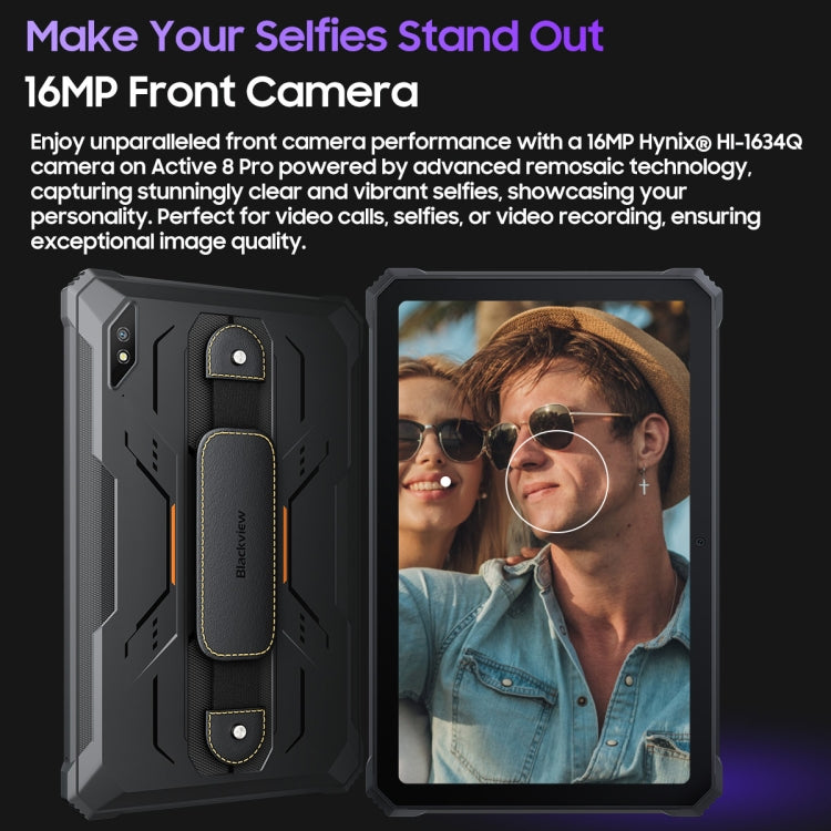 Blackview Active 8 Pro 10.36英寸4G三防平板 8GB+256GB 安卓14 MT6789八核 支持雙卡 全球版本自帶Google Play，歐規