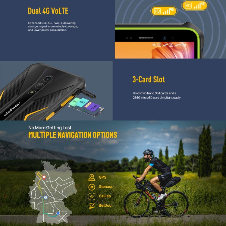 Ulefone Armor X12 Pro，IP68/IP69K三防機  5.45英寸安卓14 Helio G36八核, 網絡：4G, NFC