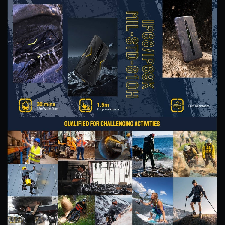 Ulefone Armor X12 Pro，IP68/IP69K三防機  5.45英寸安卓14 Helio G36八核, 網絡：4G, NFC