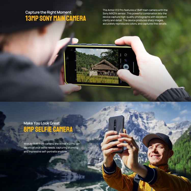 Ulefone Armor X12 Pro，IP68/IP69K三防機  5.45英寸安卓14 Helio G36八核, 網絡：4G, NFC