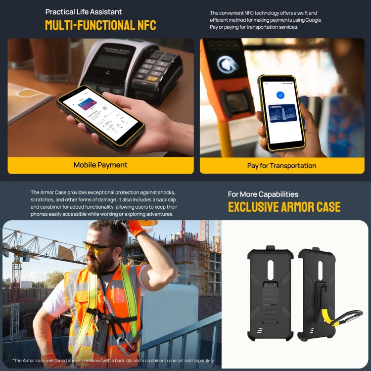 Ulefone Armor X12 Pro，IP68/IP69K三防機  5.45英寸安卓14 Helio G36八核, 網絡：4G, NFC