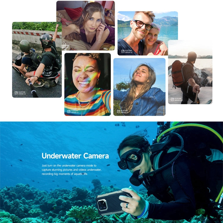 Ulefone Armor 22，IP68/IP69K三防機  6.58英寸安卓13 Helio G96八核, 網絡：4G, NFC, OTG