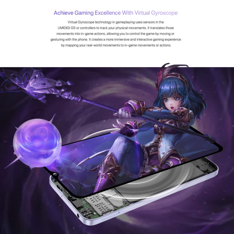 UMIDIGI G5，面部/側鍵指紋識別, 6.6 英寸安卓13紫光展銳T606八核, 網絡：4G, 8GB+128GB