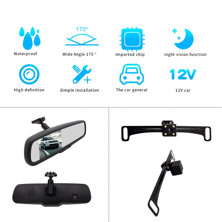 PZ705 422-A 4.3英寸倒車影像显示器