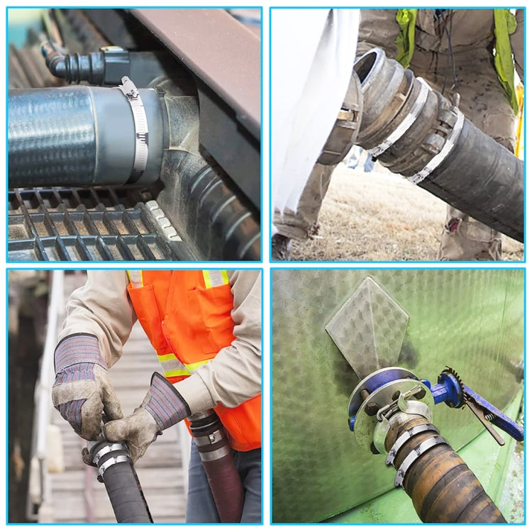 4件 不銹鋼喉箍 規格: 91-114mm