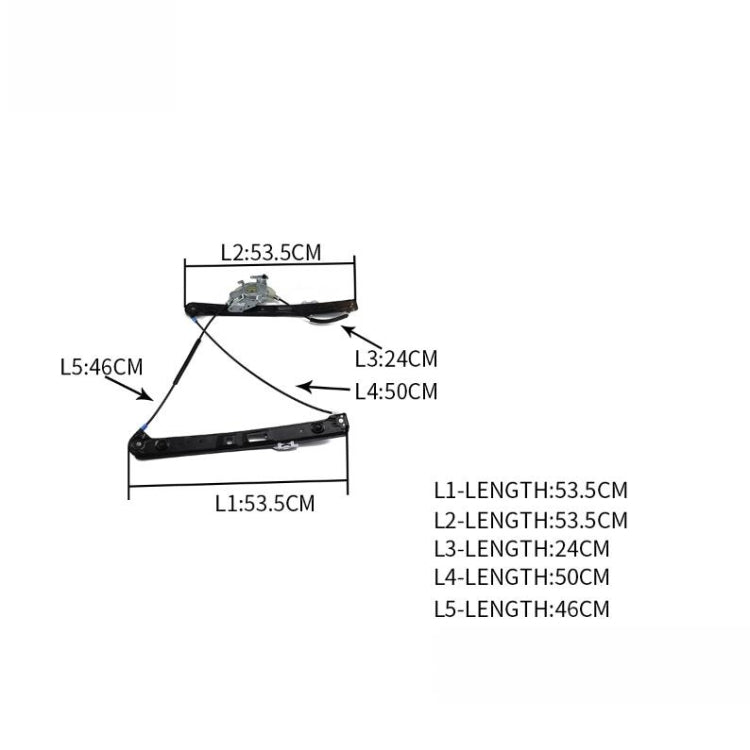 適用於寶馬3系 汽車車窗前左門玻璃升降器 51337020659
