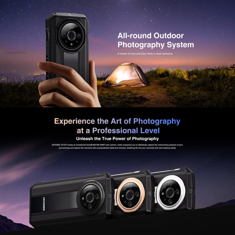 DOOGEE V31GT，熱像儀 三防機  6.58英寸安卓13 天璣1080八核, 網絡：5G, OTG, NFC 支持Google Pay, 12GB+256GB