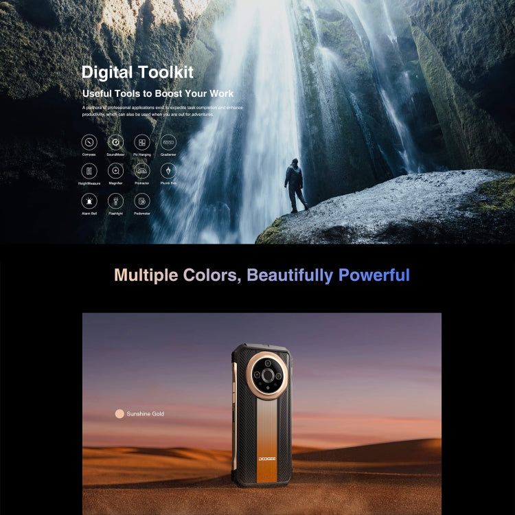 DOOGEE V31GT，熱像儀 三防機  6.58英寸安卓13 天璣1080八核, 網絡：5G, OTG, NFC 支持Google Pay, 12GB+256GB