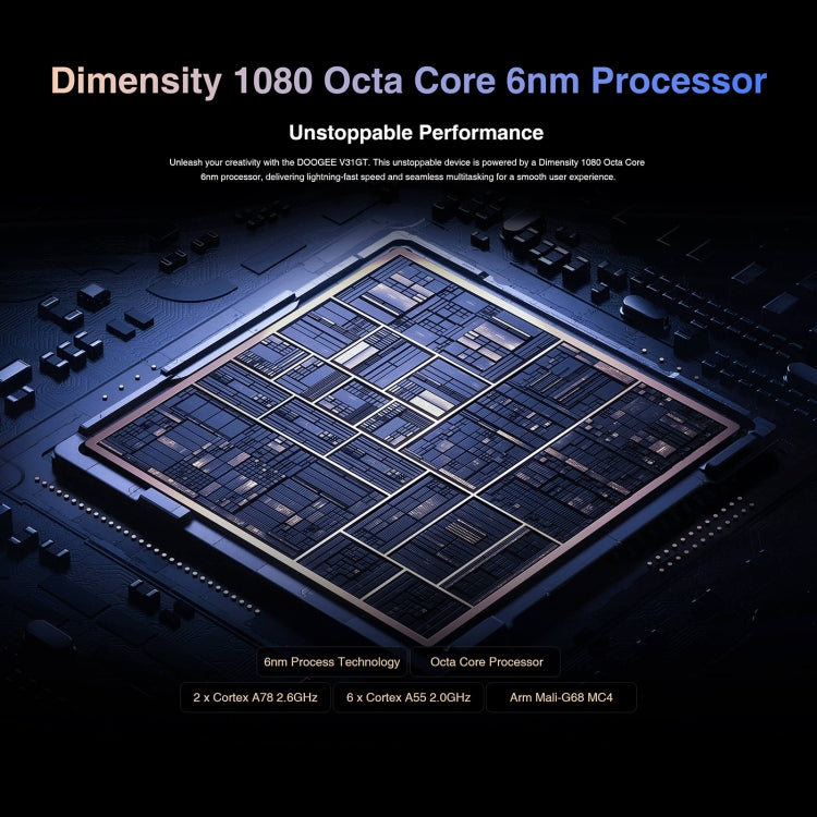 DOOGEE V31GT，熱像儀 三防機  6.58英寸安卓13 天璣1080八核, 網絡：5G, OTG, NFC 支持Google Pay, 12GB+256GB