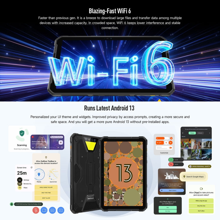 歐樂風 Armor Pad 2三防平板 16GB+256GB 11英寸安卓13 聯科發Helio G99八核 4G網絡