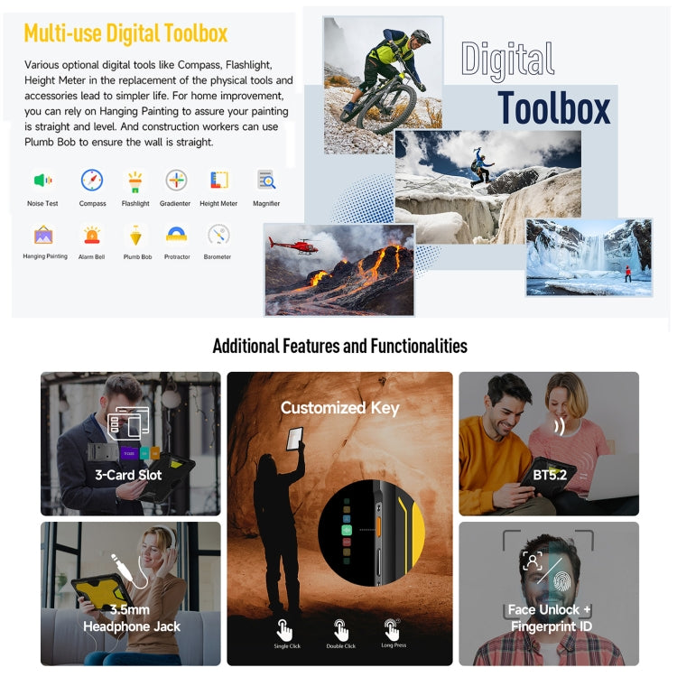 歐樂風 Armor Pad 2三防平板 16GB+256GB 11英寸安卓13 聯科發Helio G99八核 4G網絡