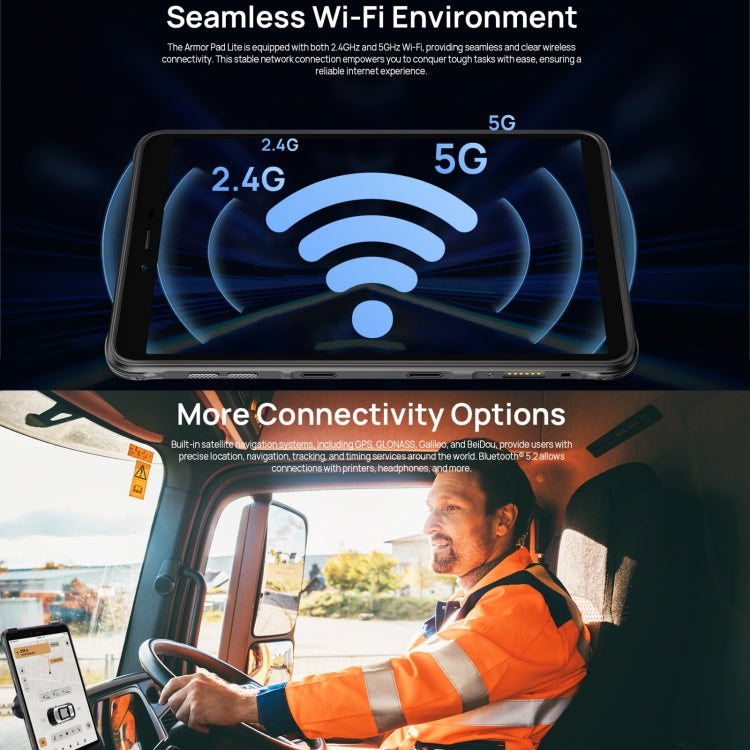 歐樂風 Armor Pad Lite 三防平板，8英寸安卓13 聯科發MT8766四核