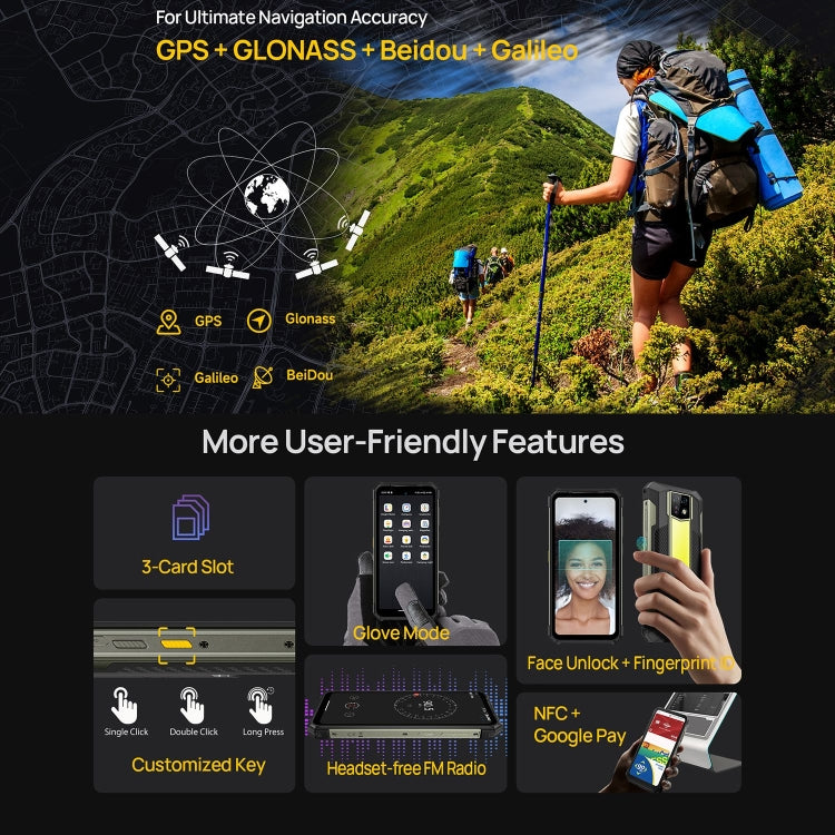 Ulefone Armor 24，三防機  6.78英寸安卓14 Helio G96八核, 網絡：4G, NFC