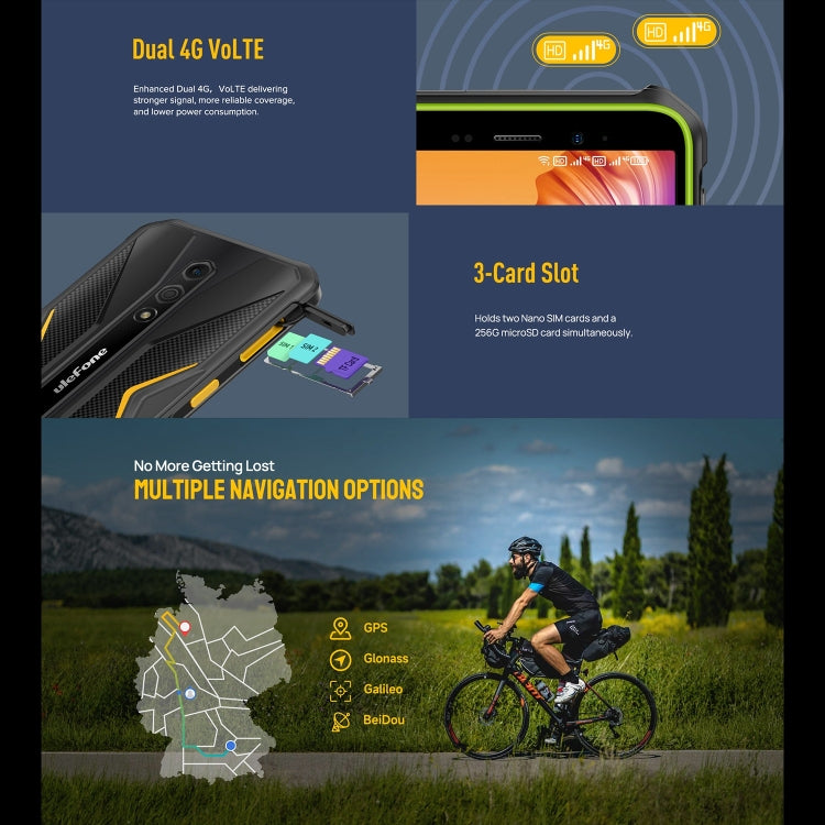 Ulefone Armor X12，三防機  5.45英寸安卓13 Go Helio A22 四核, 網絡：4G, NFC