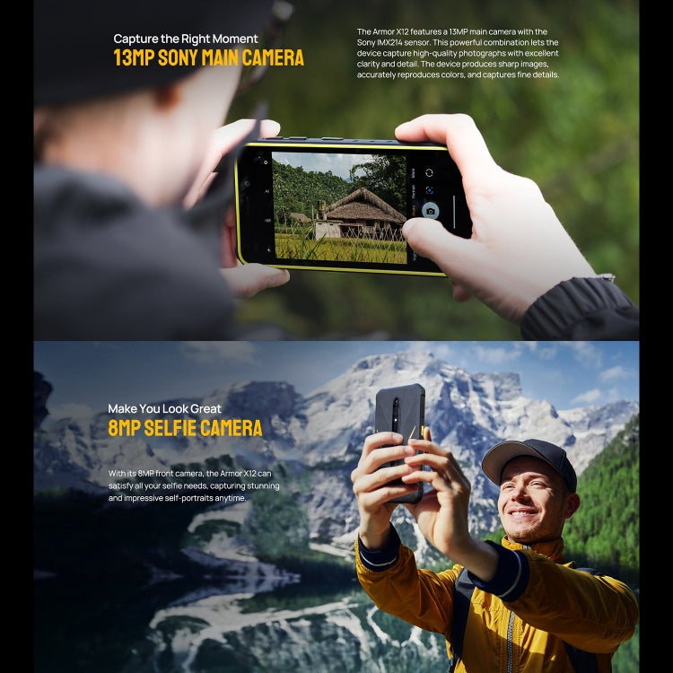 Ulefone Armor X12，三防機  5.45英寸安卓13 Go Helio A22 四核, 網絡：4G, NFC