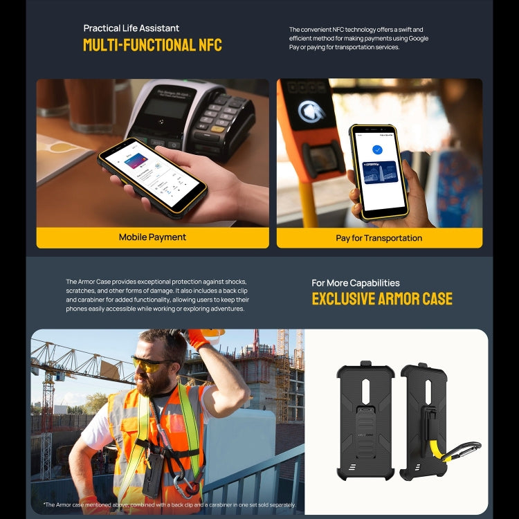 Ulefone Armor X12，三防機  5.45英寸安卓13 Go Helio A22 四核, 網絡：4G, NFC