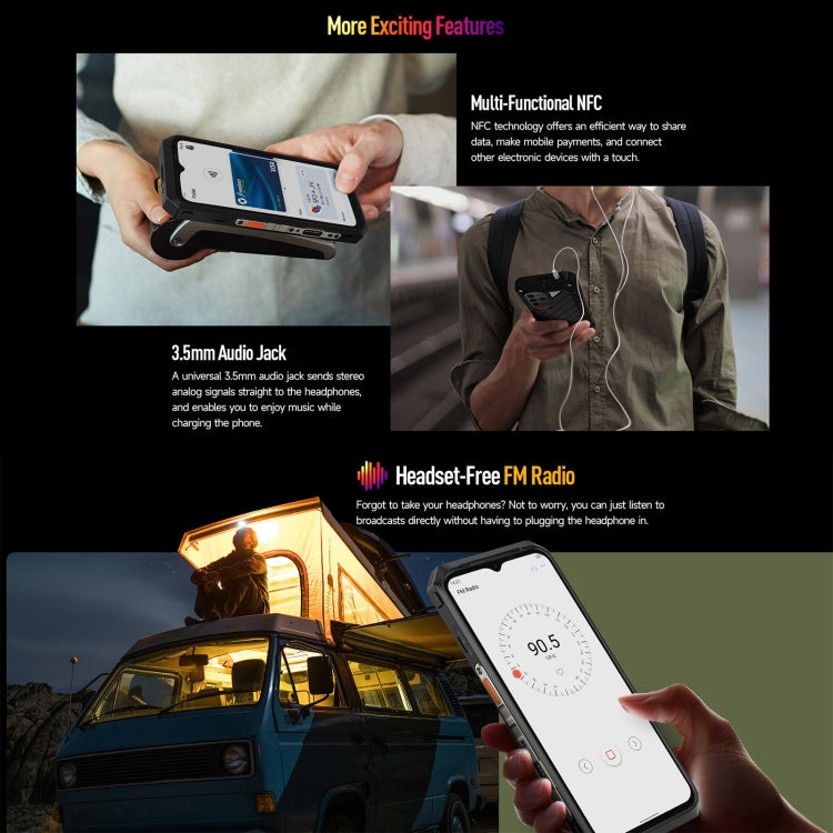 Ulefone Power Armor 18T Ultra Version 5G熱像儀三防機，6.58英寸安卓13天璣7050八核, 網絡：5G, NFC, OTG