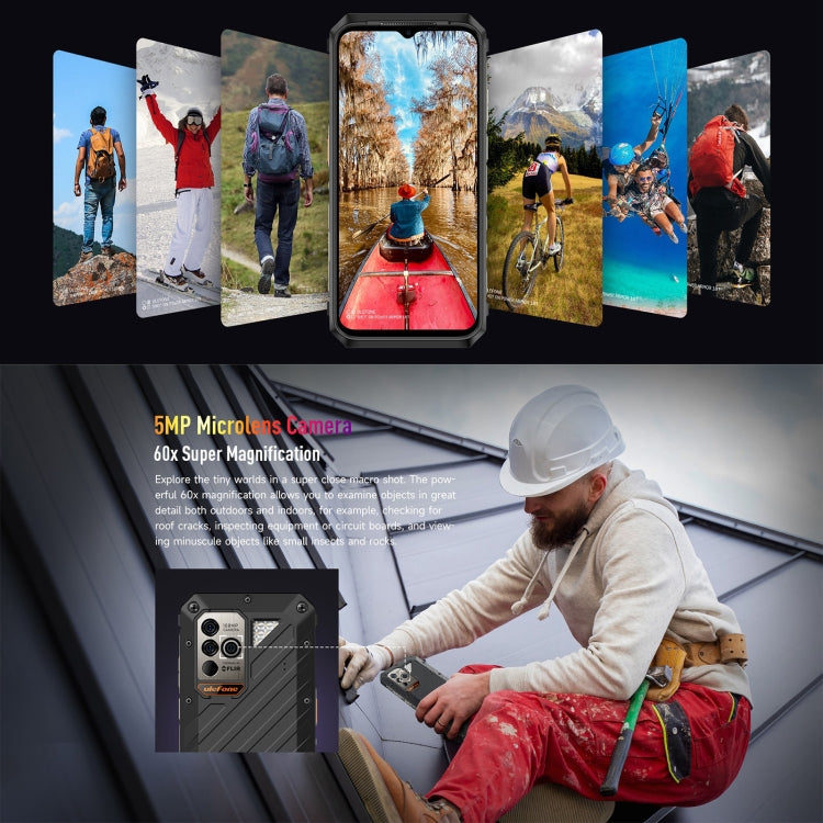 Ulefone Power Armor 18T Ultra Version 5G熱像儀三防機，6.58英寸安卓13天璣7050八核, 網絡：5G, NFC, OTG