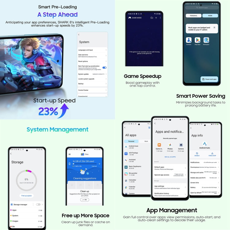 Blackview SHARK 8，指紋解鎖, 6.78英寸安卓13 MTK6789 Helio G99八核,  OTG, 4G網絡