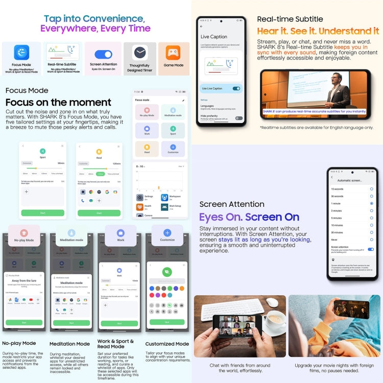 Blackview SHARK 8，指紋解鎖, 6.78英寸安卓13 MTK6789 Helio G99八核,  OTG, 4G網絡