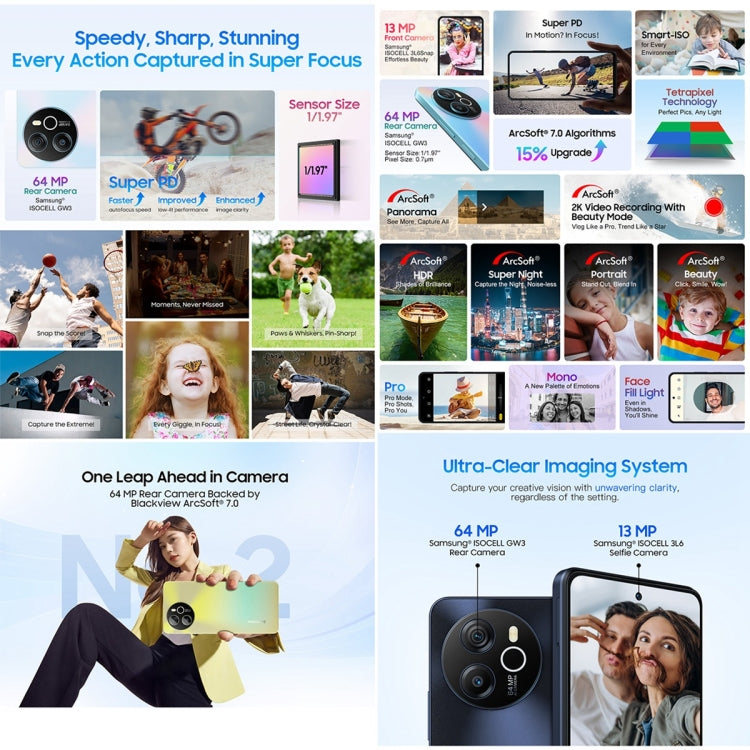 Blackview SHARK 8，指紋解鎖, 6.78英寸安卓13 MTK6789 Helio G99八核,  OTG, 4G網絡