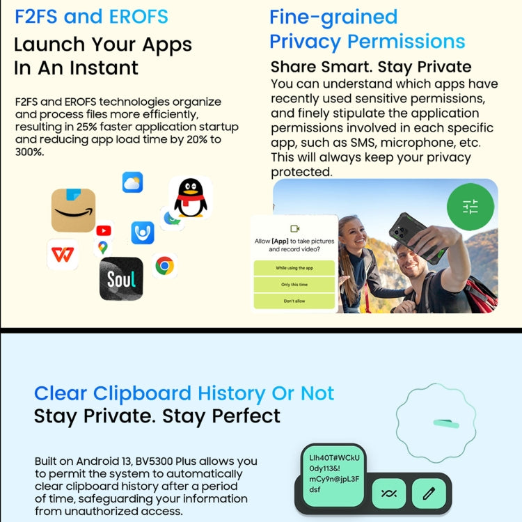 Blackview BV5300 Plus，IP68/IP69K三防機  6.1英寸安卓13 MediaTek Helio G72八核, 網絡：4G, OTG