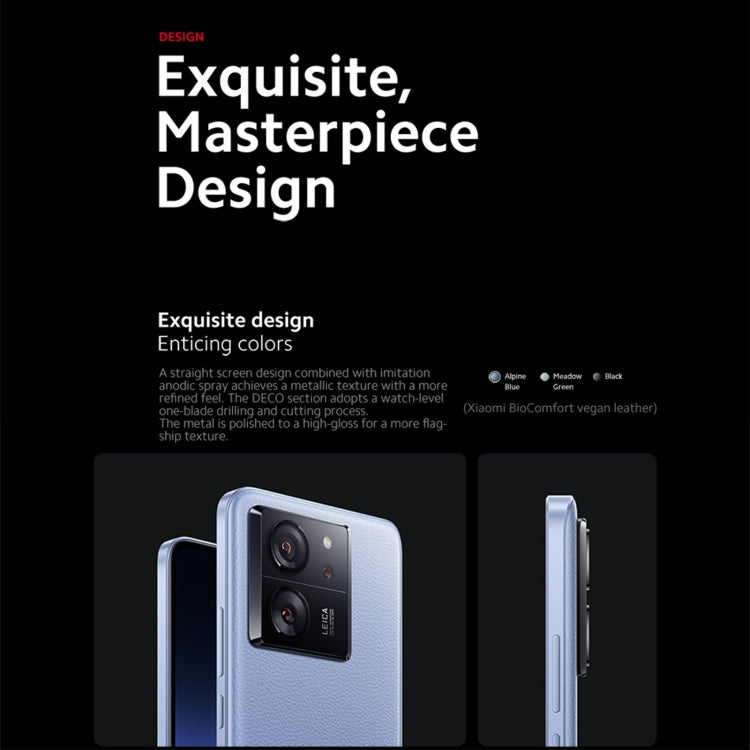 Xiaomi 13T Pro國際版，徠卡鏡頭，6.67英寸MIUI 14 聯發科天璣9200+八核3.35GHz，NFC，網絡：5G