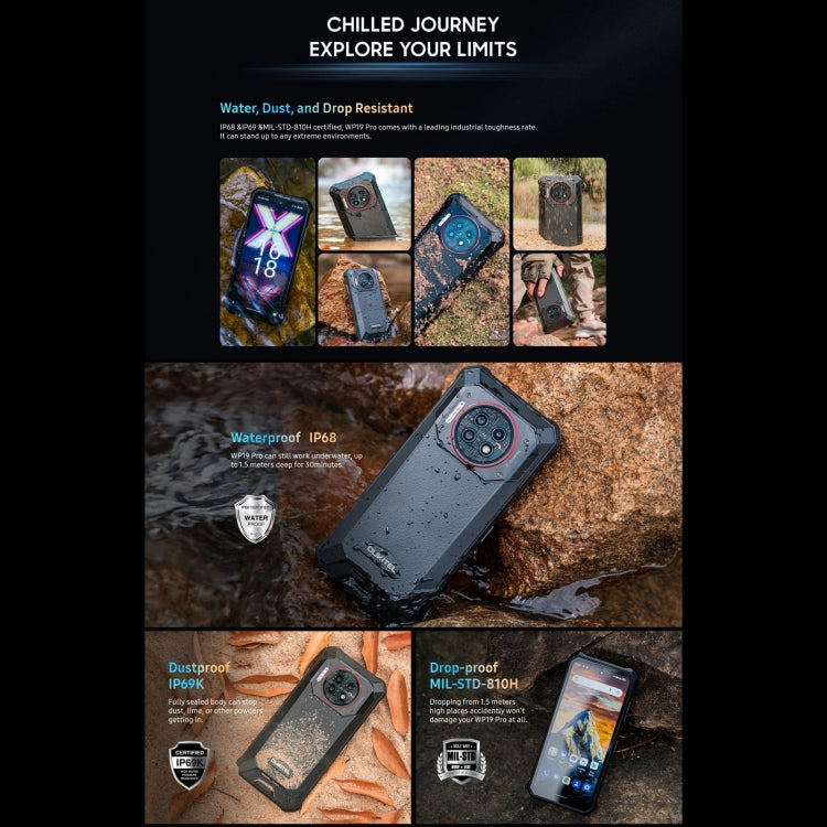Oukitel WP19 Pro，6.8英寸MediaTek Helio G99 八核，NFC，網絡：4G