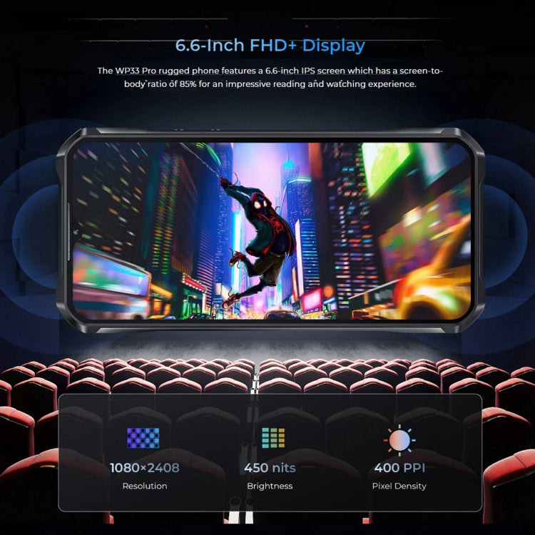 Oukitel WP33 Pro，IP68/IP69K三防機, 6.6英寸聯發科天璣6100+ 八核，NFC，OTG, 網絡：5G