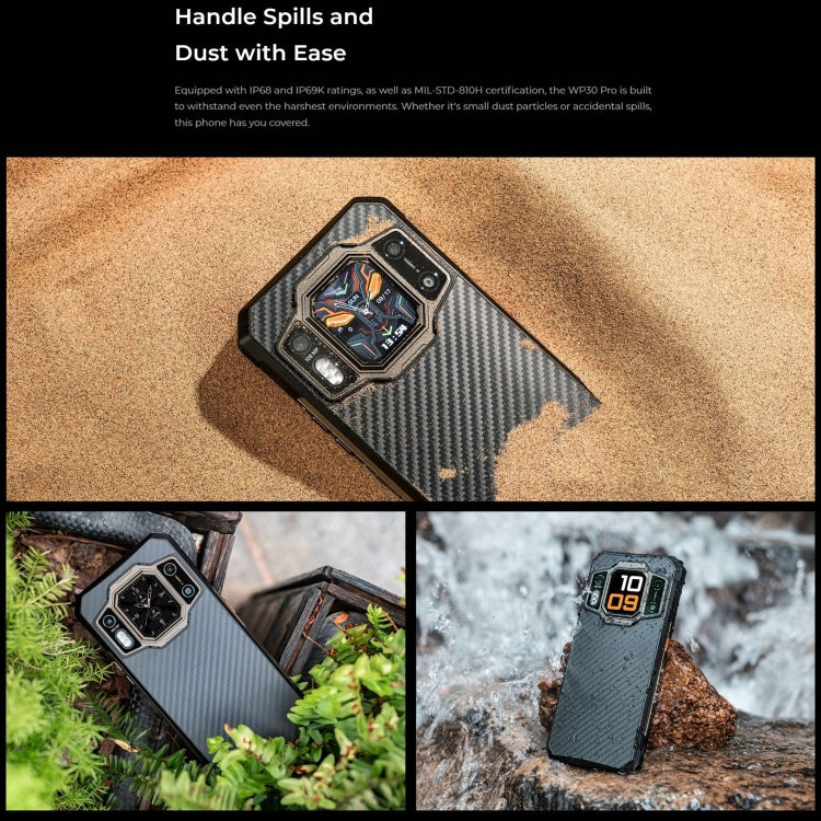 Oukitel WP30 Pro 5G，IP68/IP69K三防機, 6.78英寸+1.8英寸聯發科天璣8050八核，NFC，OTG, 網絡：5G