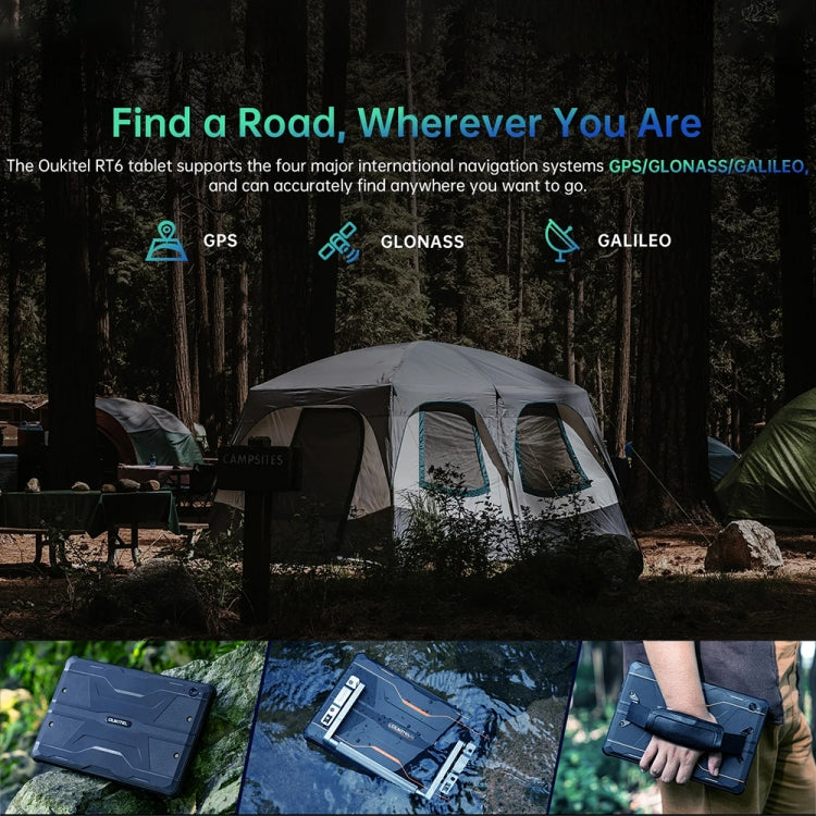 OUKITEL RT6 10.1英寸IP68/IP69K三防平板，安卓13 MT8788八核 支持雙卡，4G網絡，歐規, RT6 8GB+256GB