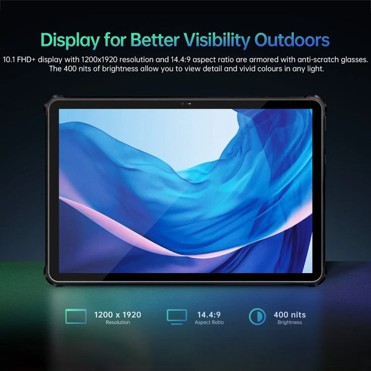 OUKITEL RT6 10.1英寸IP68/IP69K三防平板，安卓13 MT8788八核 支持雙卡，4G網絡，歐規, RT6 8GB+256GB