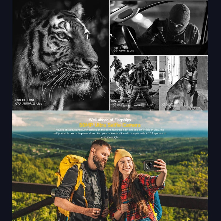 Ulefone Armor 23 Ultra三防機，6.78英寸安卓13天璣8020八核, 網絡：5G, NFC, OTG,  衛星短報文