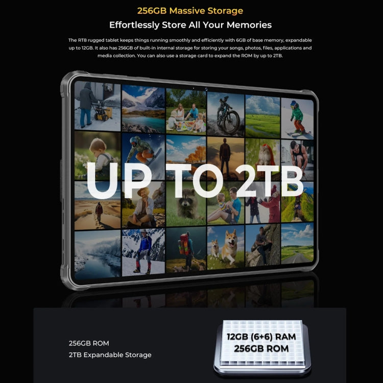 OUKITEL RT8 11英寸IP68/IP69K三防平板，安卓13 聯發科Helio G99四核 支持雙卡，4G網絡，歐規