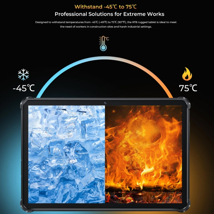 OUKITEL RT8 11英寸IP68/IP69K三防平板，安卓13 聯發科Helio G99四核 支持雙卡，4G網絡，歐規