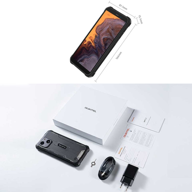 Oukitel WP32，IP68/IP69K三防機, 5.93英寸Unisoc Tiger T606八核，NFC，OTG, 網絡：4G