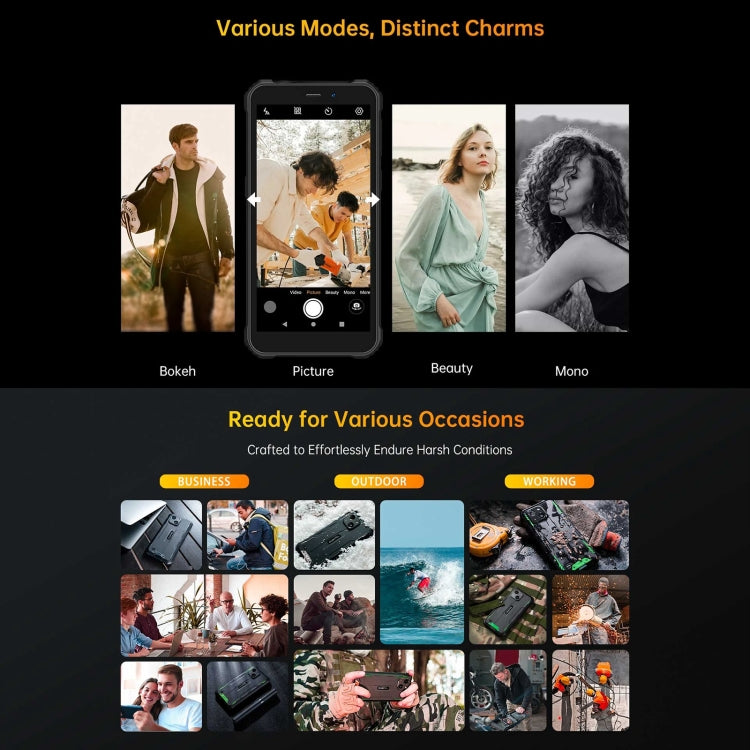 Oukitel WP32，IP68/IP69K三防機, 5.93英寸Unisoc Tiger T606八核，NFC，OTG, 網絡：4G