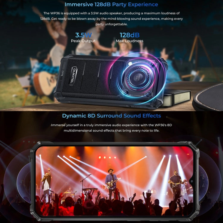 Oukitel WP36，IP68/IP69K三防機, 6.52英寸聯發科MT8788八核，NFC, OTG, 網絡：4G